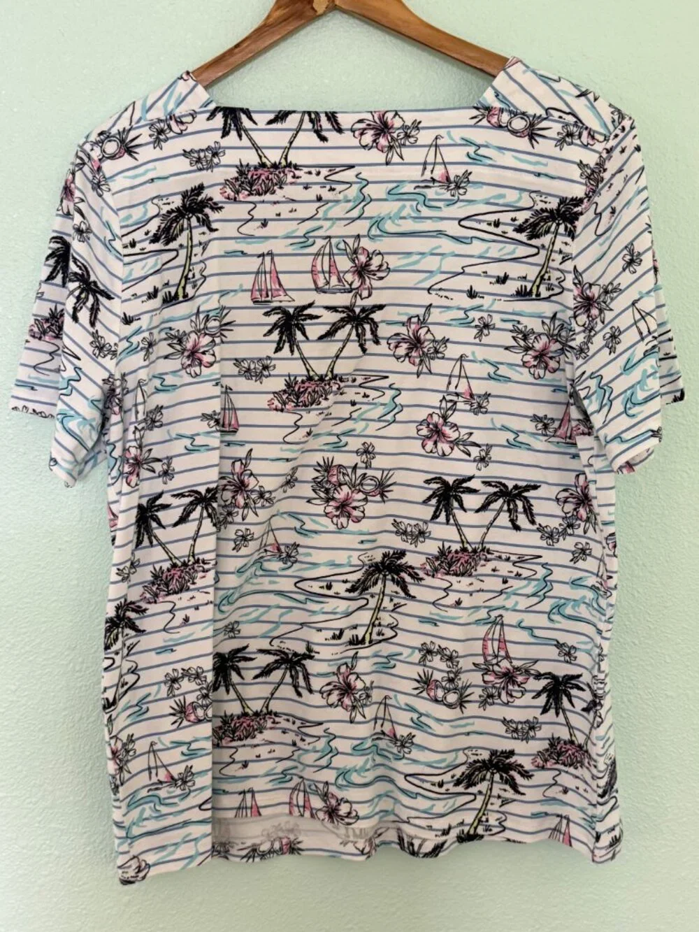 Coral Bay Tropical Short Sleeve T-Shirt Size XL - Picture 5 of 6